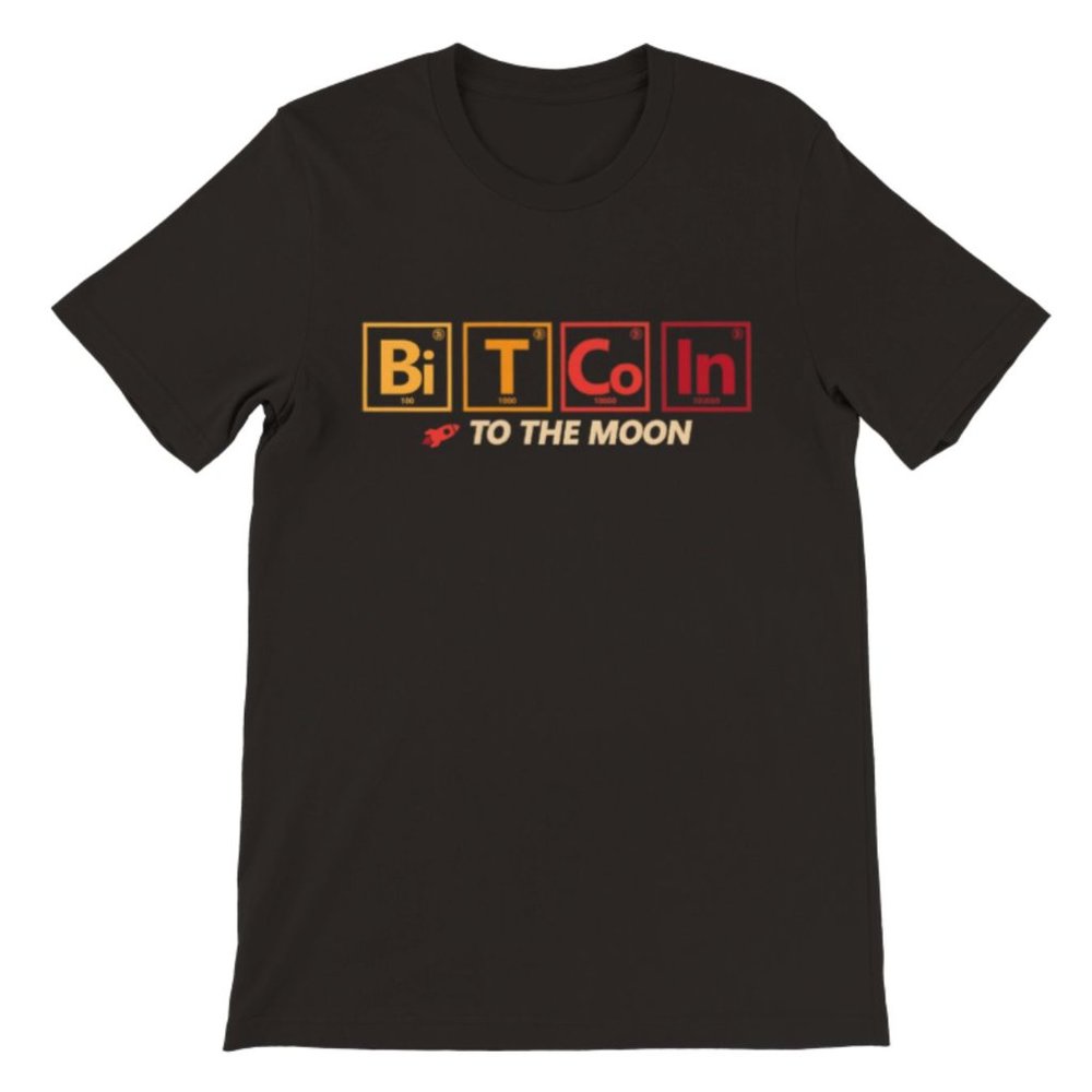 Bitcoin periodic table Heavyweight Unisex Crewneck T-shirt XL
